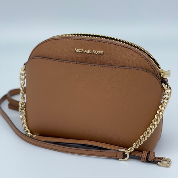 Michael Kors Handbags - Michael Kors MD Dome Crossbody Bag Luggage
